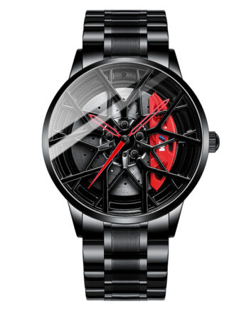Three-dimensional brake hollow dial mechanical watch
