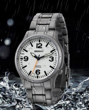 Bernie Mens Waterproof Highly Luminous Titanium Alloy Quartz Watch