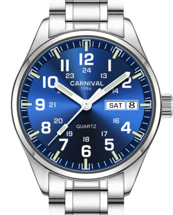 Luminous quartz watch