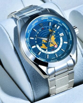 Men's Multifunctional Mechanical GMT Dual Time Zone Luminous Watrproof Watch