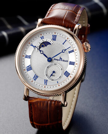 Sun Moon Star Waterproof Watch Two-pin Half Men's Watch